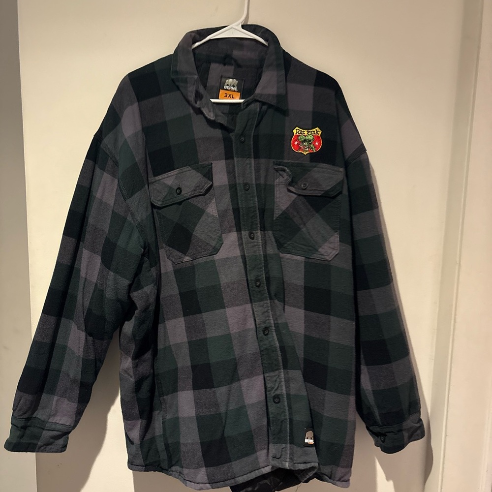 Plaid Button-Up Jacket